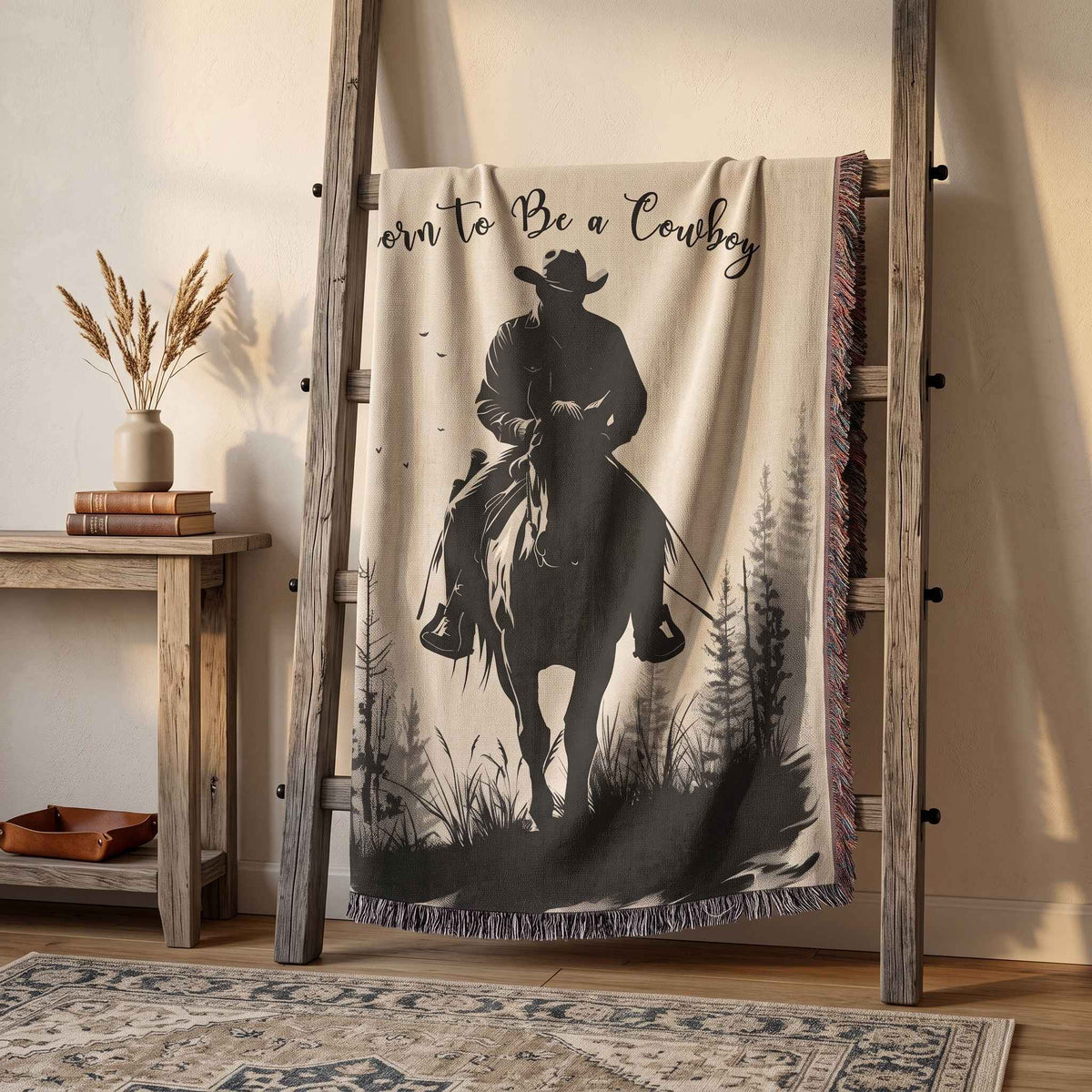 Rustic Rider Woven Blanket - ZumBuys