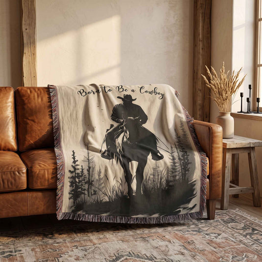 Rustic Rider Woven Blanket - ZumBuys