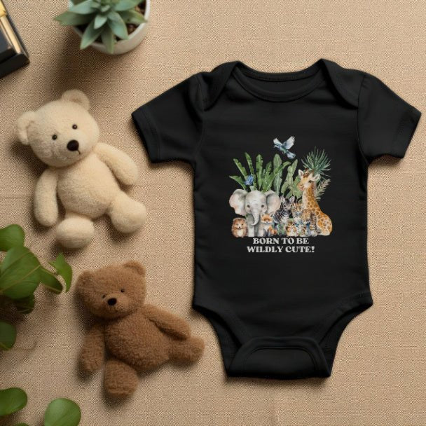 Safari Buddies Infant Fine Jersey Bodysuit - ZumBuys
