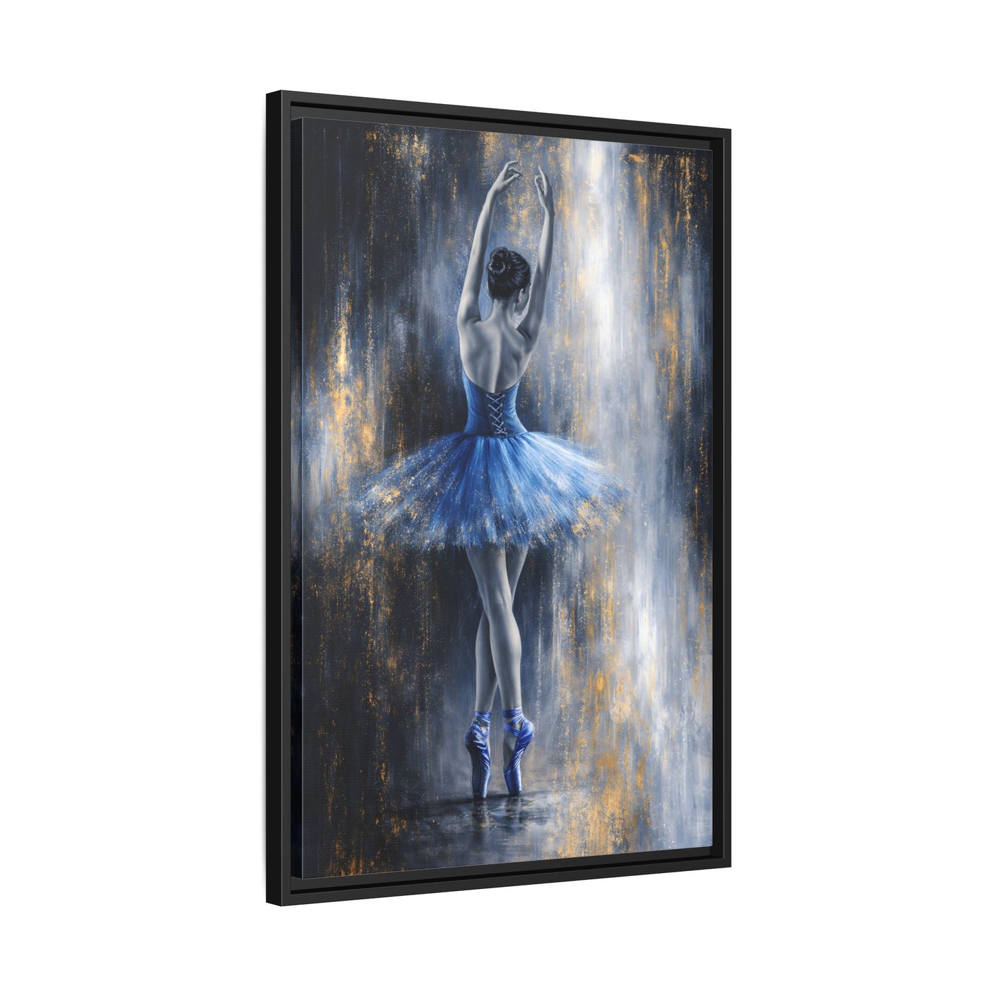 Sapphire Reverie Matte Canvas, Framed (Multi - color) - ZumBuys
