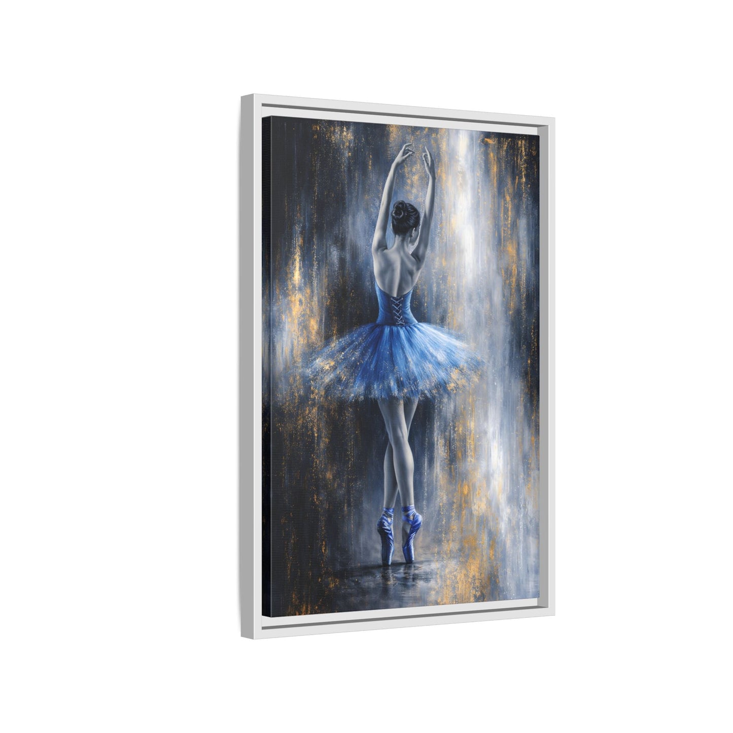 Sapphire Reverie Matte Canvas, Framed (Multi - color) - ZumBuys