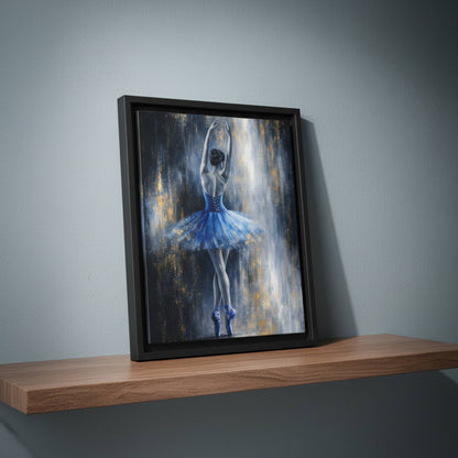 Sapphire Reverie Matte Canvas, Framed (Multi - color) - ZumBuys