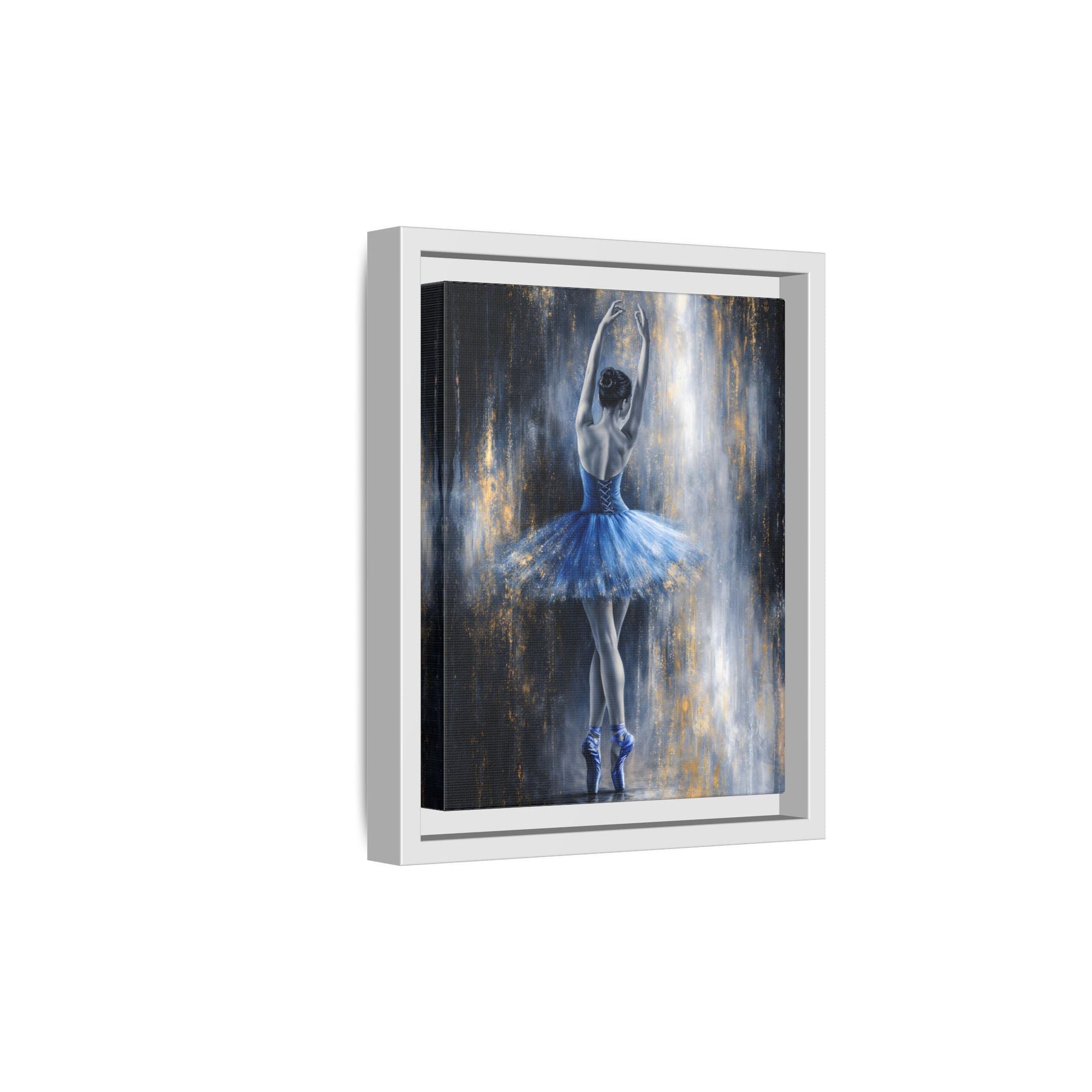 Sapphire Reverie Matte Canvas, Framed (Multi - color) - ZumBuys