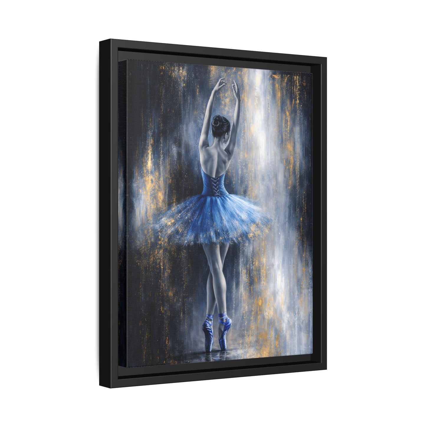 Sapphire Reverie Matte Canvas, Framed (Multi - color) - ZumBuys