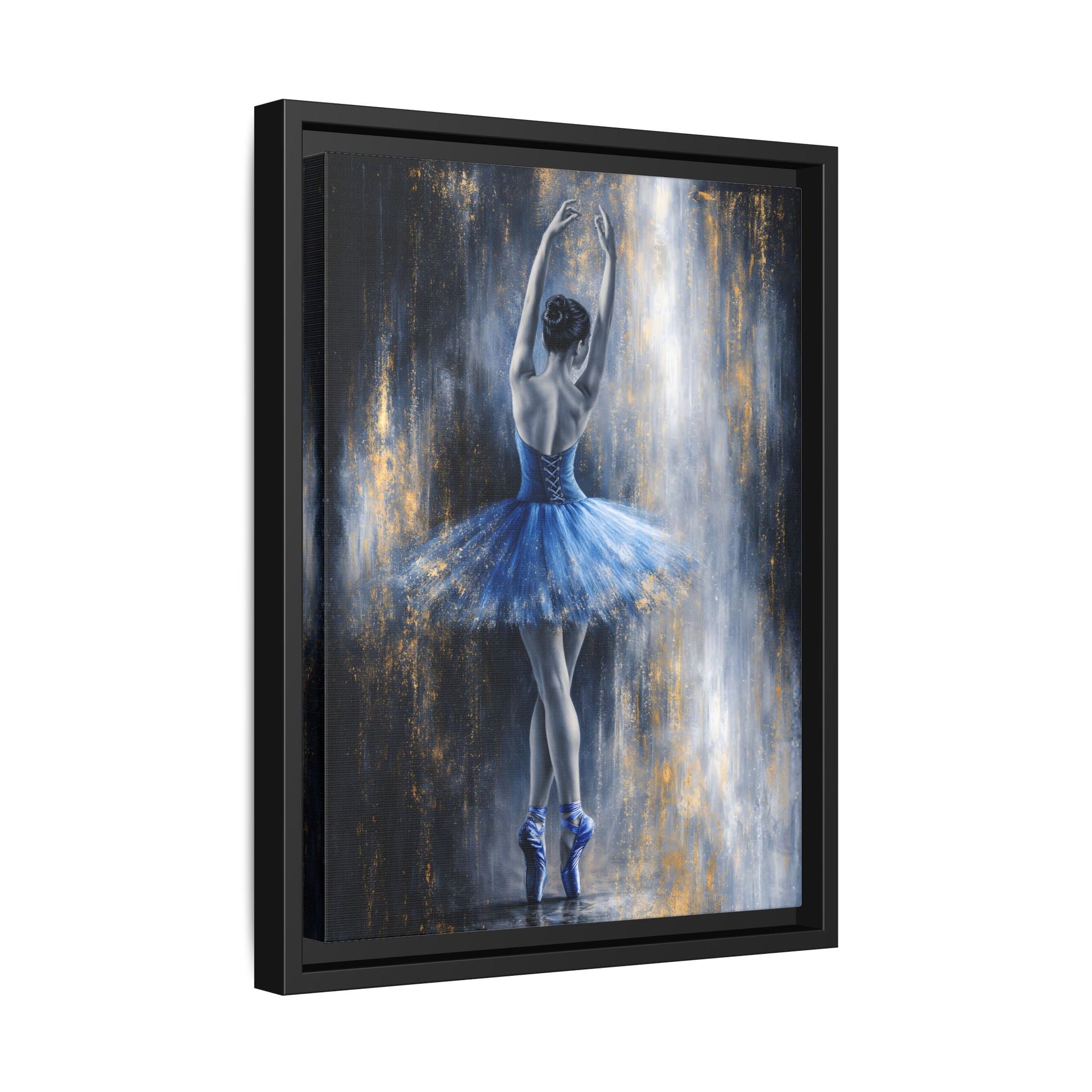 Sapphire Reverie Matte Canvas, Framed (Multi - color) - ZumBuys
