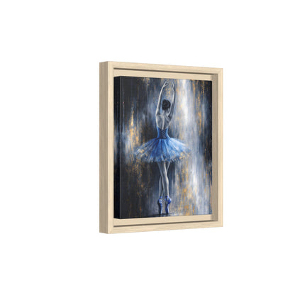 Sapphire Reverie Matte Canvas, Framed (Multi - color) - ZumBuys