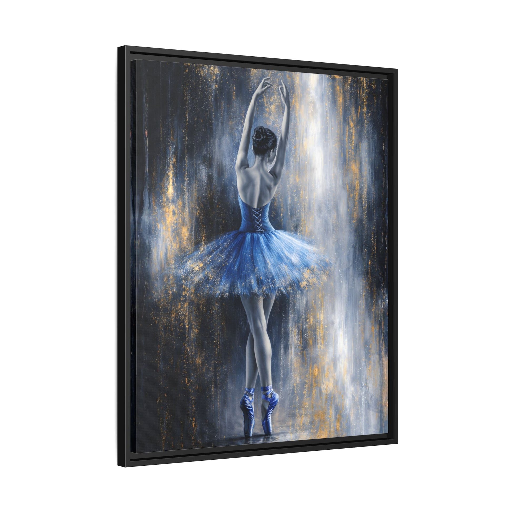 Sapphire Reverie Matte Canvas, Framed (Multi - color) - ZumBuys
