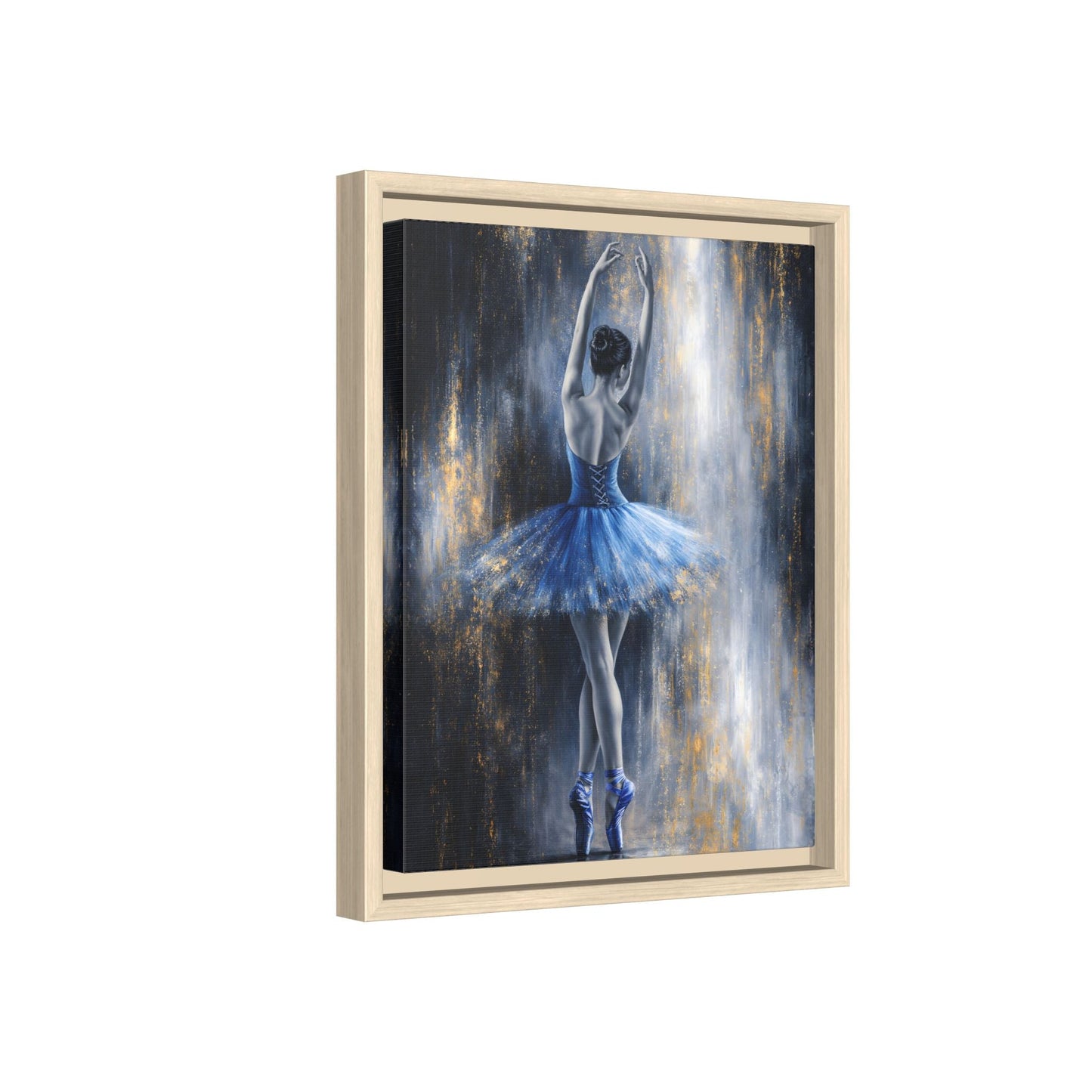 Sapphire Reverie Matte Canvas, Framed (Multi - color) - ZumBuys