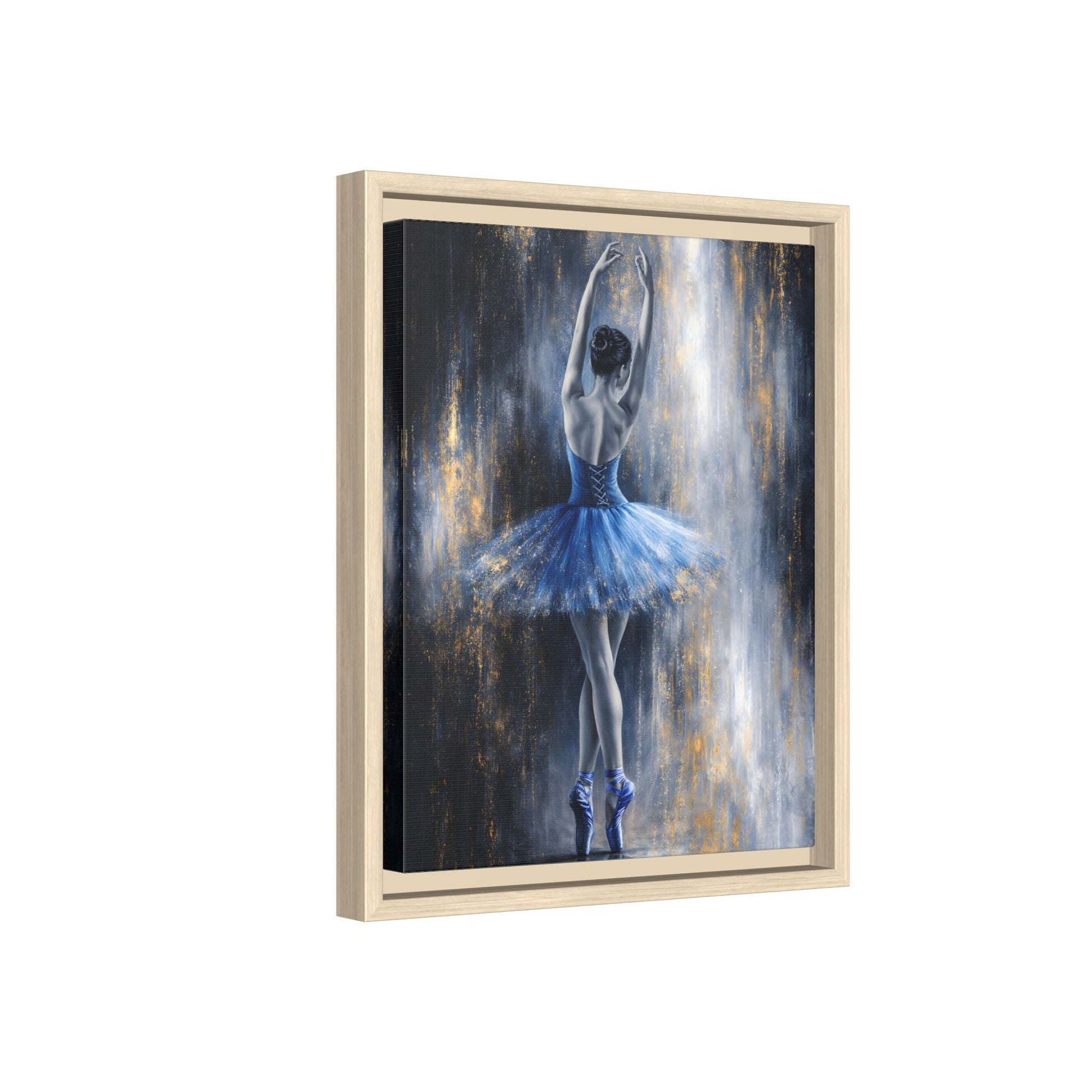 Sapphire Reverie Matte Canvas, Framed (Multi - color) - ZumBuys