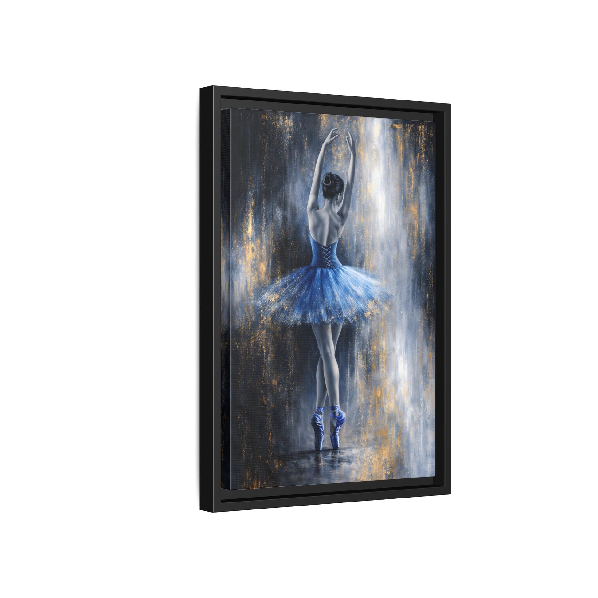 Sapphire Reverie Matte Canvas, Framed (Multi - color) - ZumBuys