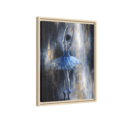 Sapphire Reverie Matte Canvas, Framed (Multi - color) - ZumBuys