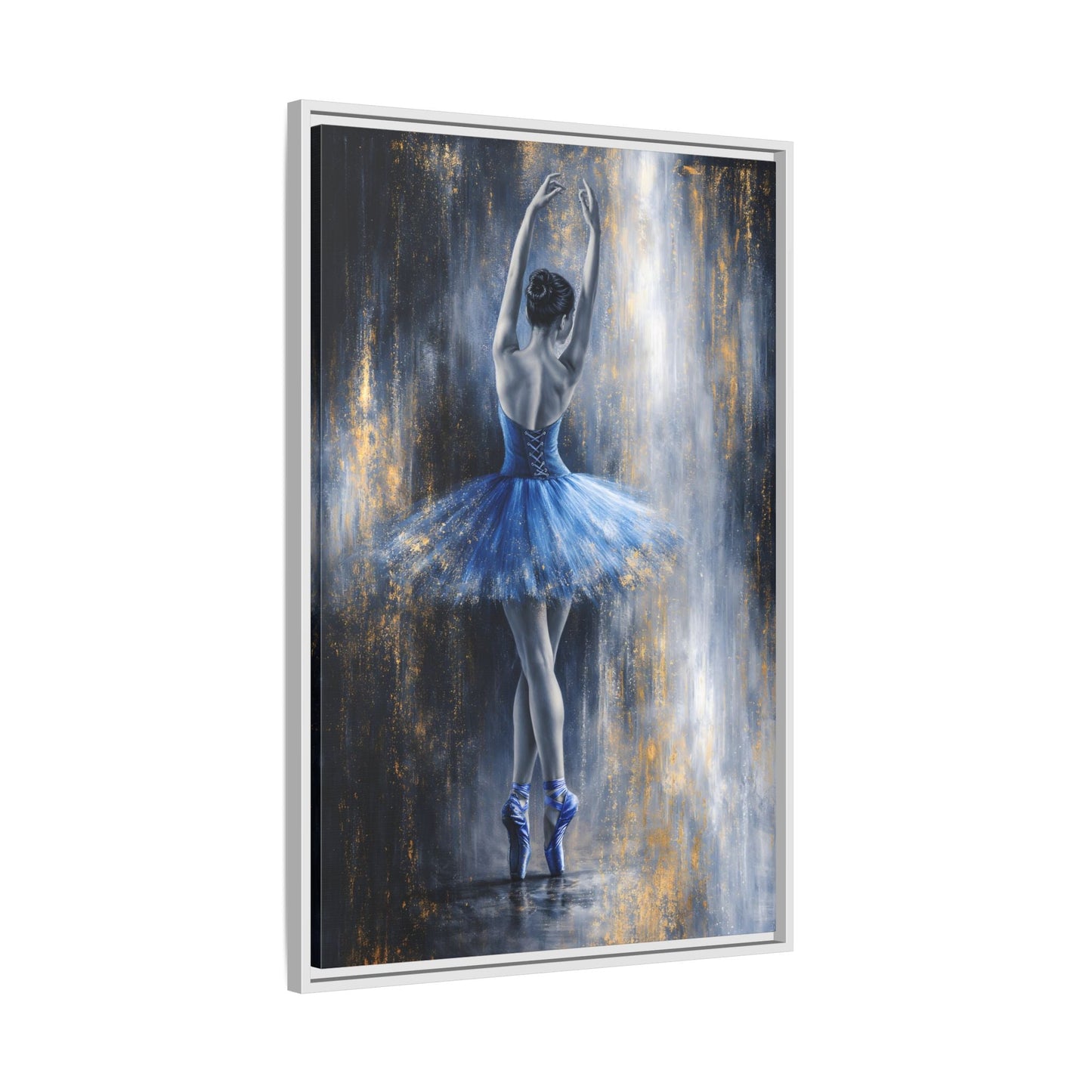 Sapphire Reverie Matte Canvas, Framed (Multi - color) - ZumBuys