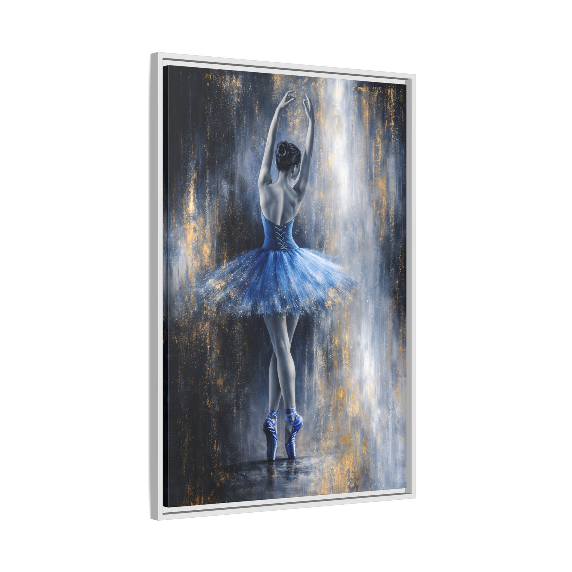 Sapphire Reverie Matte Canvas, Framed (Multi - color) - ZumBuys