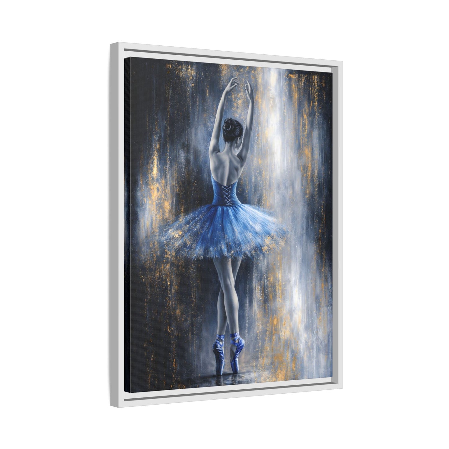 Sapphire Reverie Matte Canvas, Framed (Multi - color) - ZumBuys