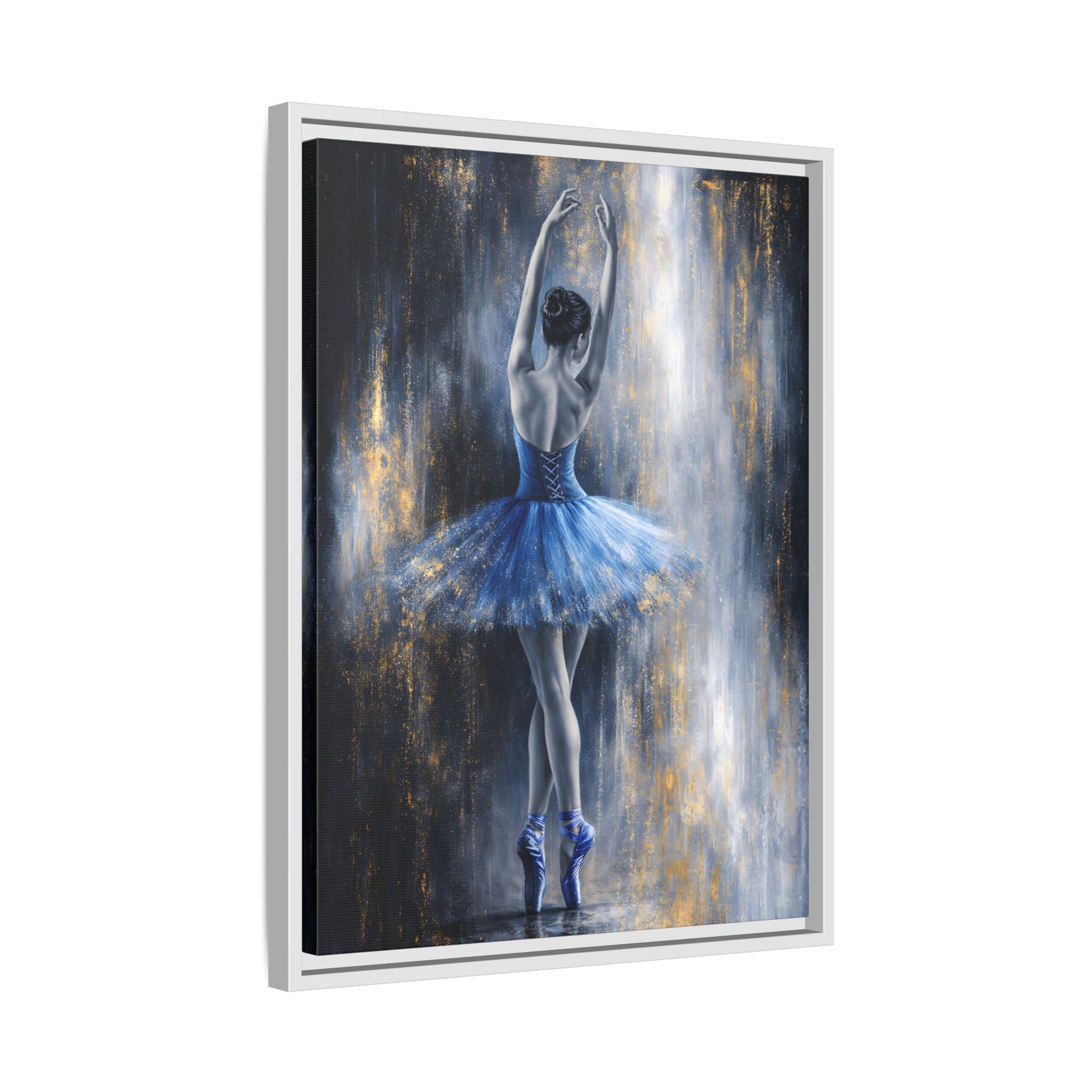 Sapphire Reverie Matte Canvas, Framed (Multi - color) - ZumBuys
