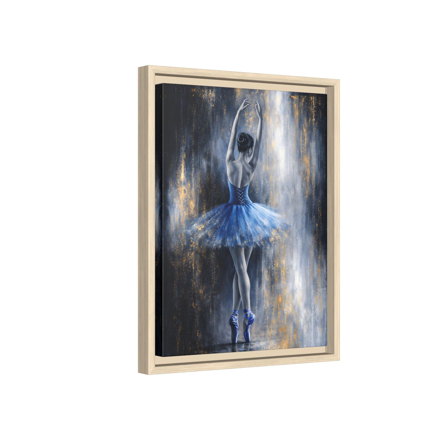 Sapphire Reverie Matte Canvas, Framed (Multi - color) - ZumBuys