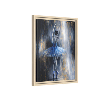 Sapphire Reverie Matte Canvas, Framed (Multi - color) - ZumBuys
