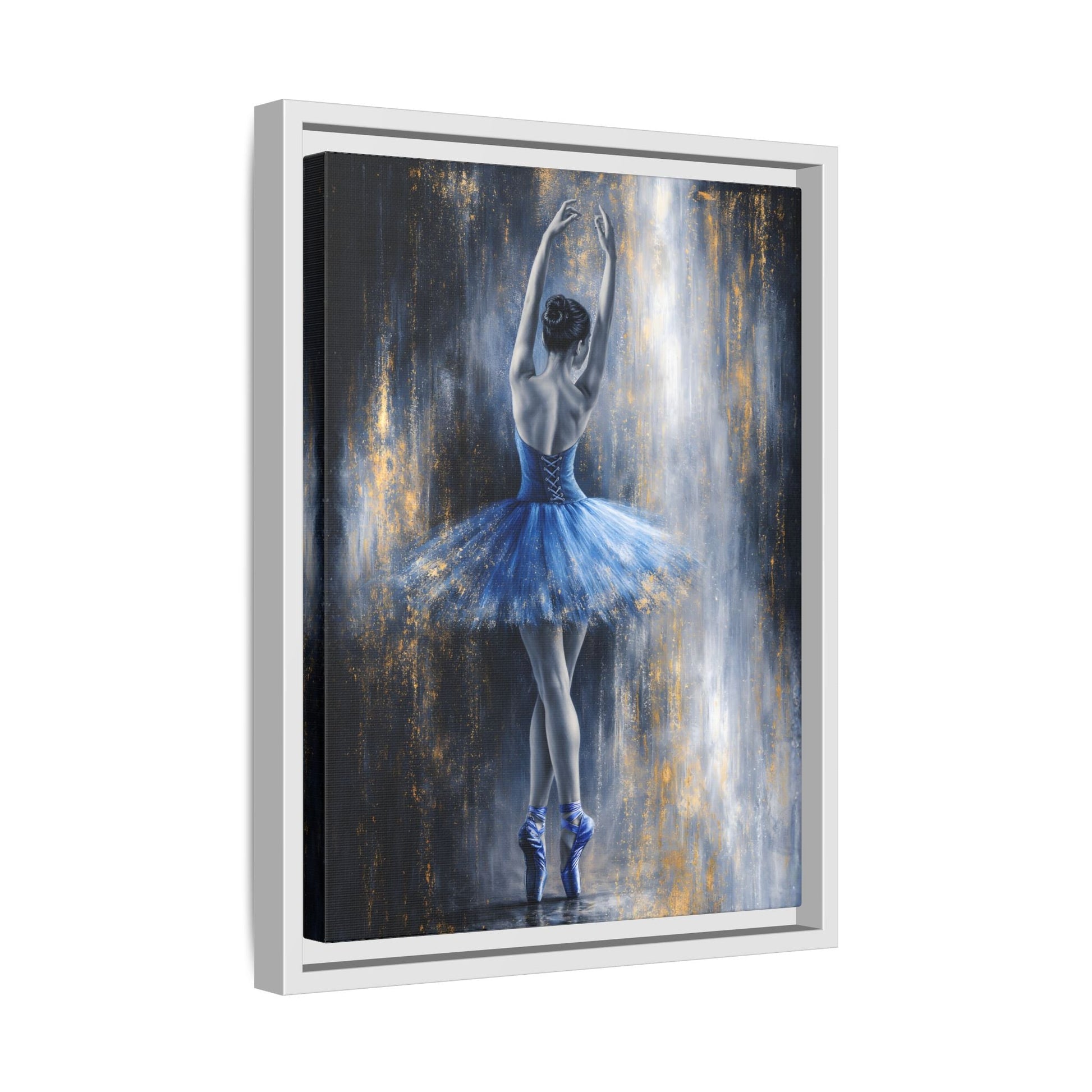 Sapphire Reverie Matte Canvas, Framed (Multi - color) - ZumBuys
