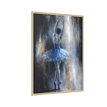 Sapphire Reverie Matte Canvas, Framed (Multi - color) - ZumBuys