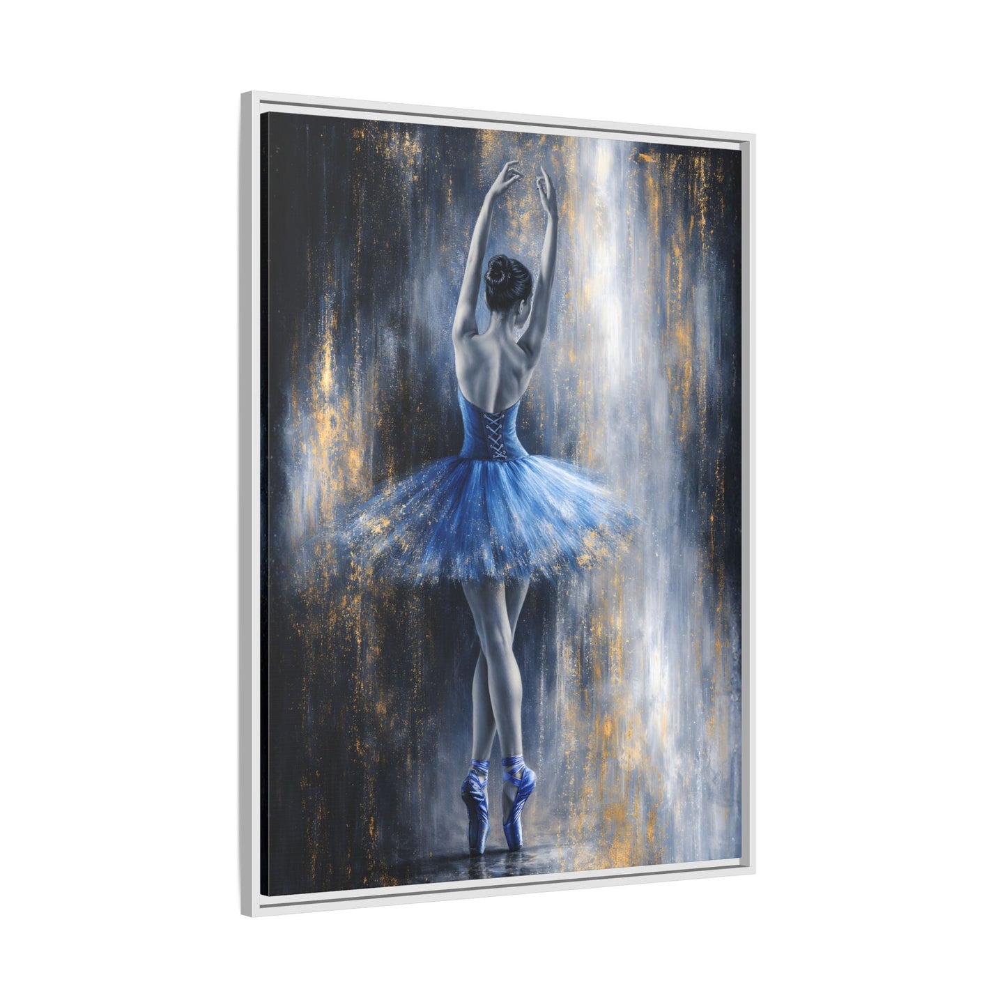 Sapphire Reverie Matte Canvas, Framed (Multi - color) - ZumBuys