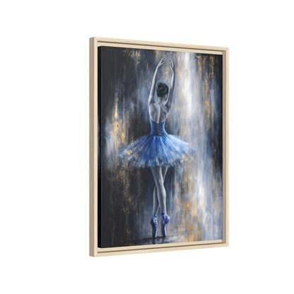 Sapphire Reverie Matte Canvas, Framed (Multi - color) - ZumBuys