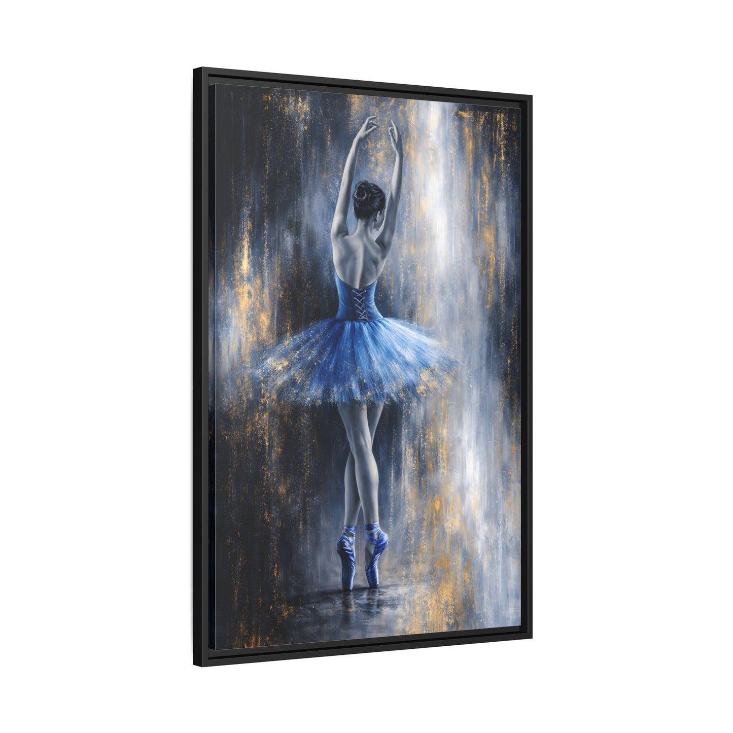 Sapphire Reverie Matte Canvas, Framed (Multi - color) - ZumBuys