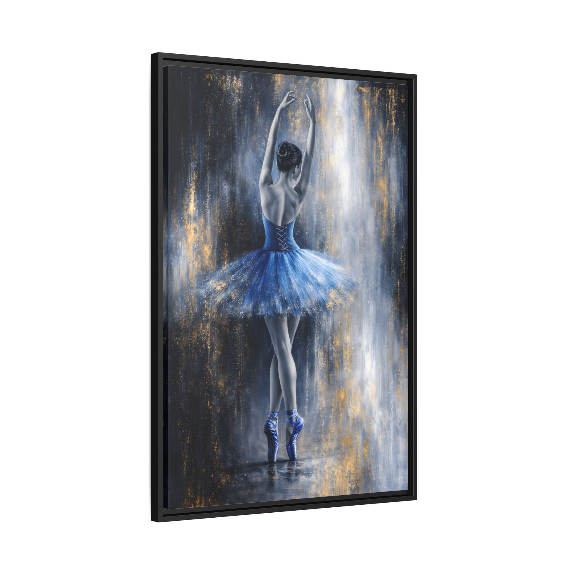 Sapphire Reverie Matte Canvas, Framed (Multi - color) - ZumBuys