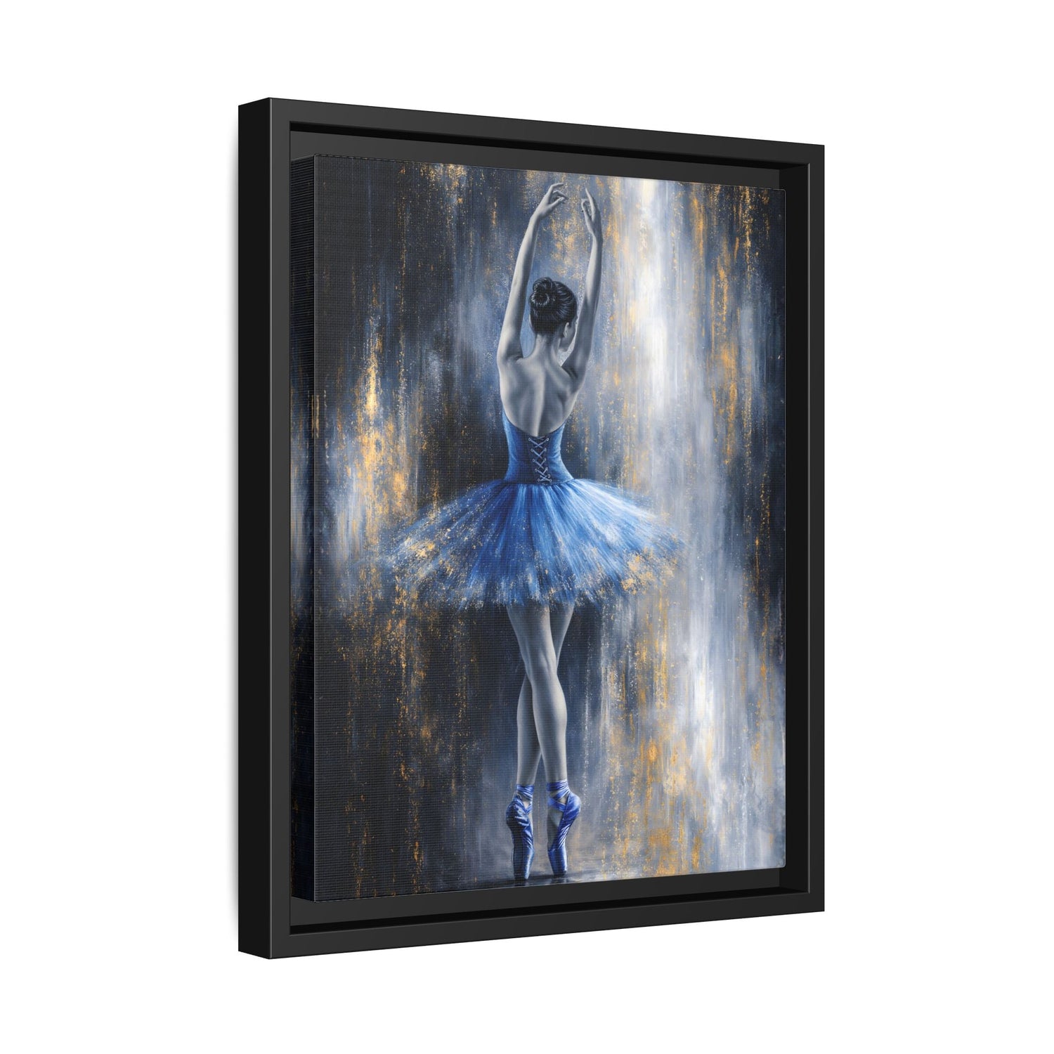 Sapphire Reverie Matte Canvas, Framed (Multi - color) - ZumBuys