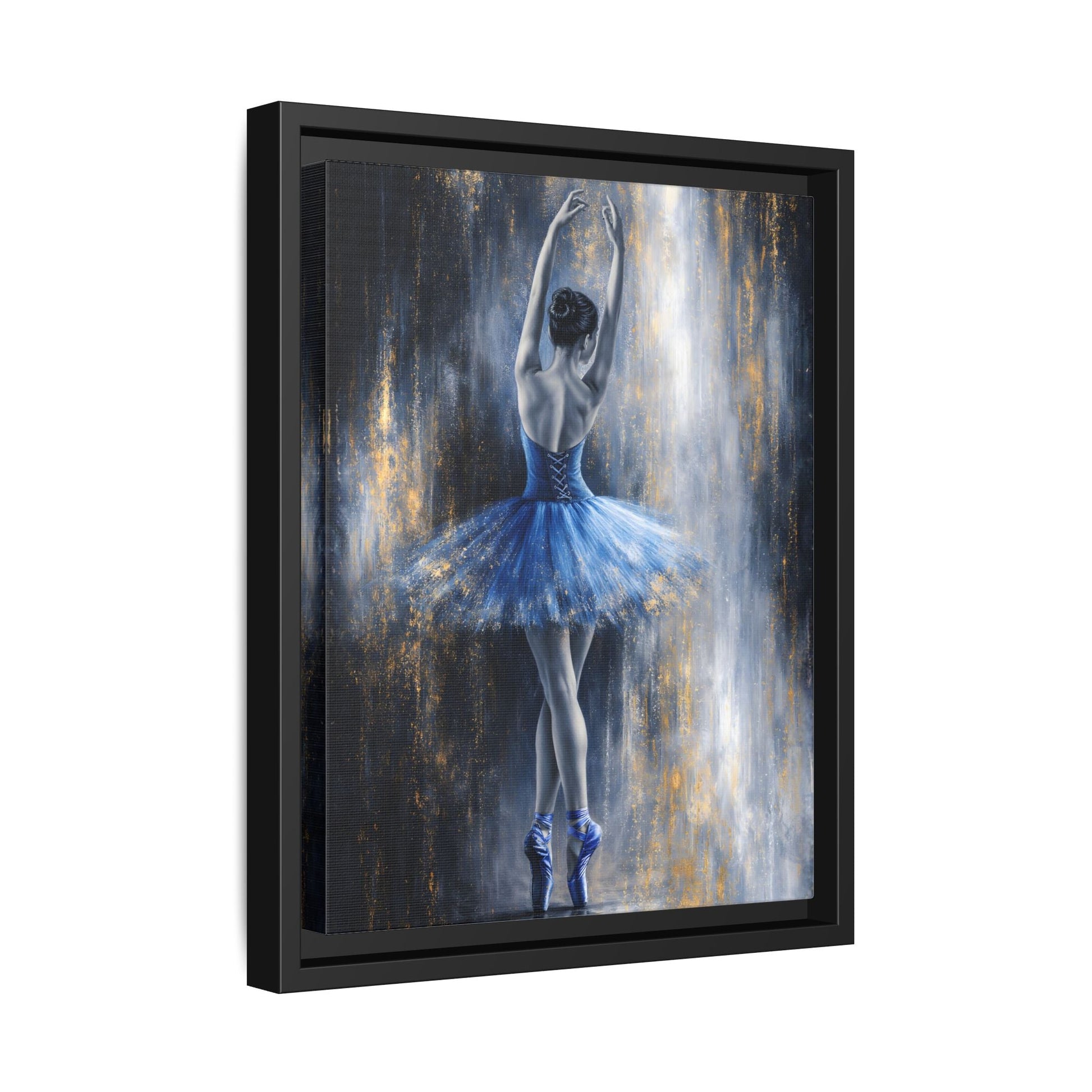 Sapphire Reverie Matte Canvas, Framed (Multi - color) - ZumBuys