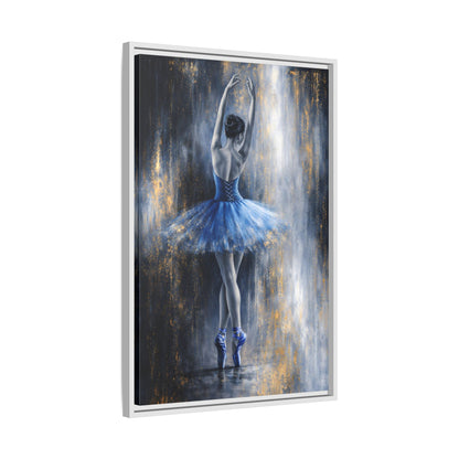 Sapphire Reverie Matte Canvas, Framed (Multi - color) - ZumBuys