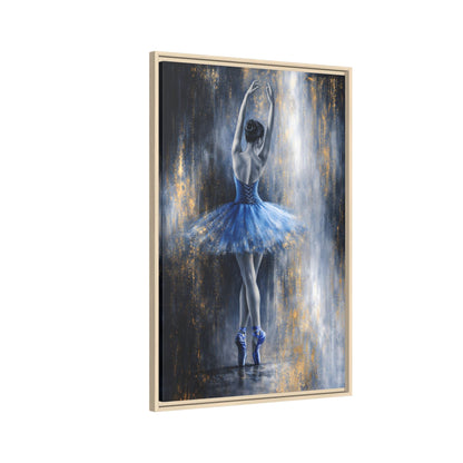 Sapphire Reverie Matte Canvas, Framed (Multi - color) - ZumBuys