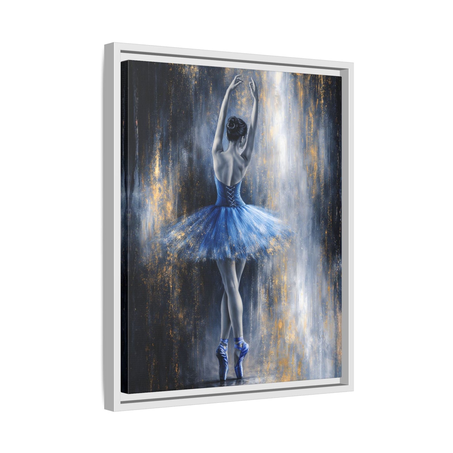 Sapphire Reverie Matte Canvas, Framed (Multi - color) - ZumBuys
