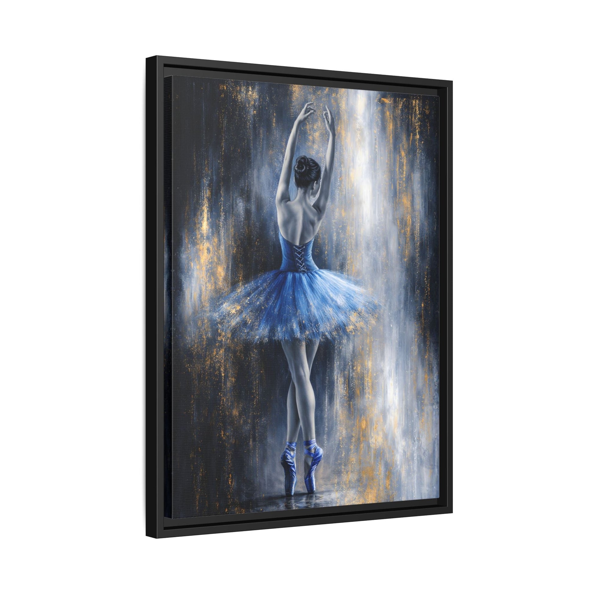 Sapphire Reverie Matte Canvas, Framed (Multi - color) - ZumBuys