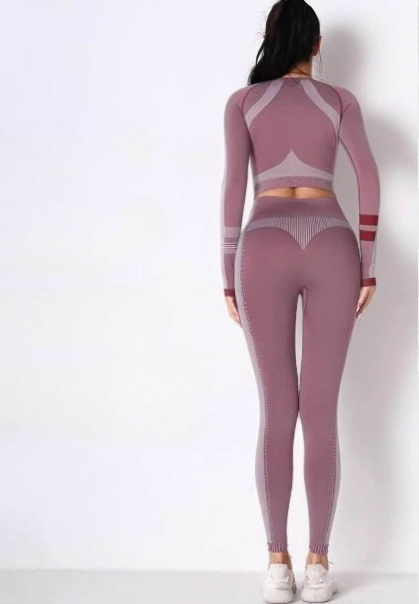 Seamless Long Sleeve Solid Yoga Set - ZumBuys