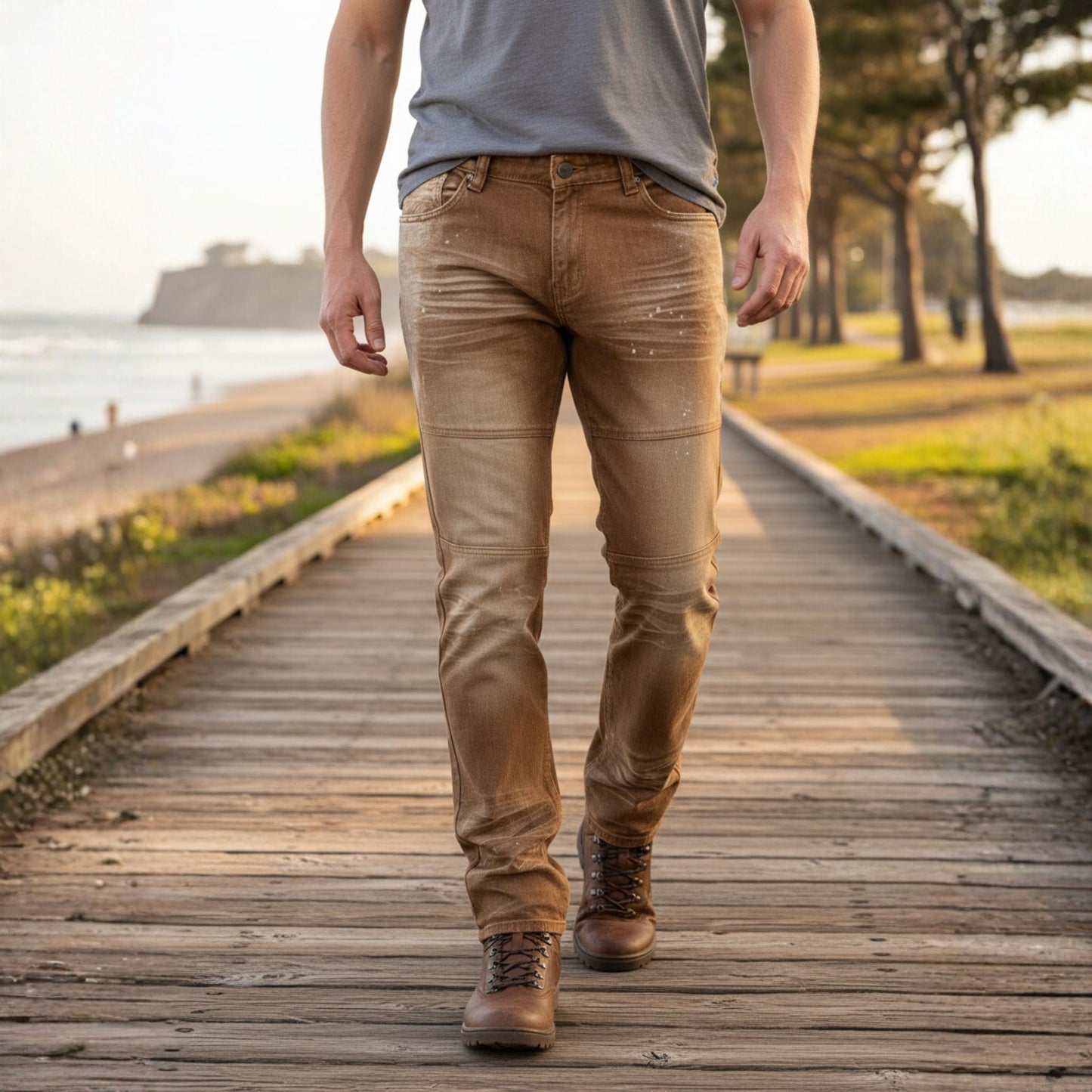 Seven Souls Men Regular Fit Non - stretchable Denim - ZumBuys