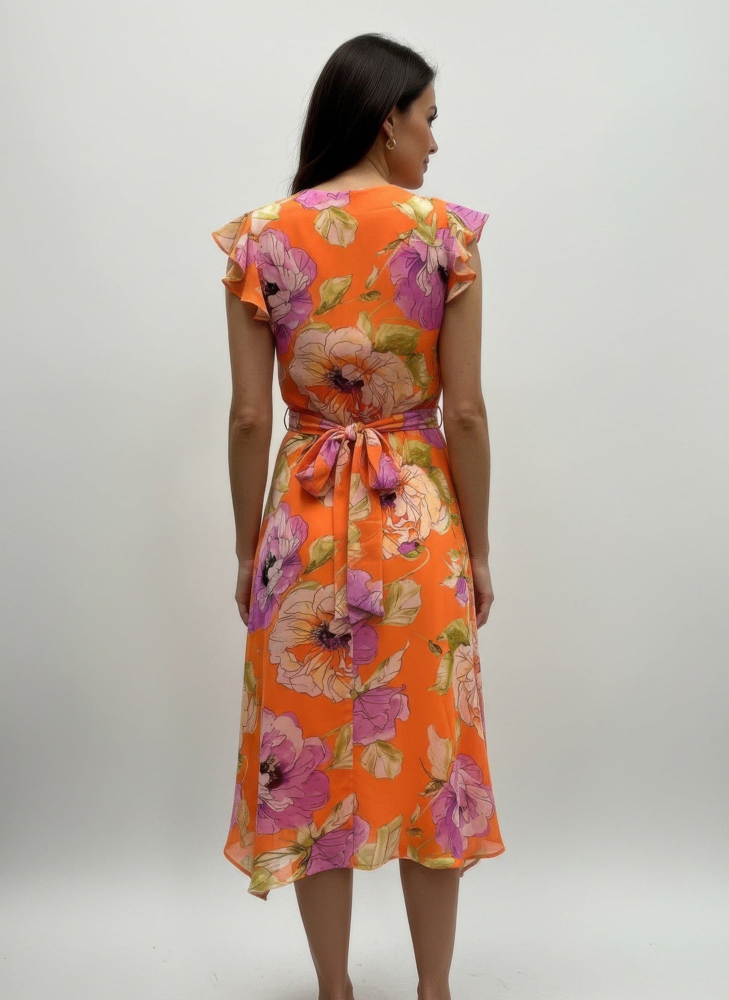 Shelby & Palmer Floral Ruffled Sleeve - ZumBuys