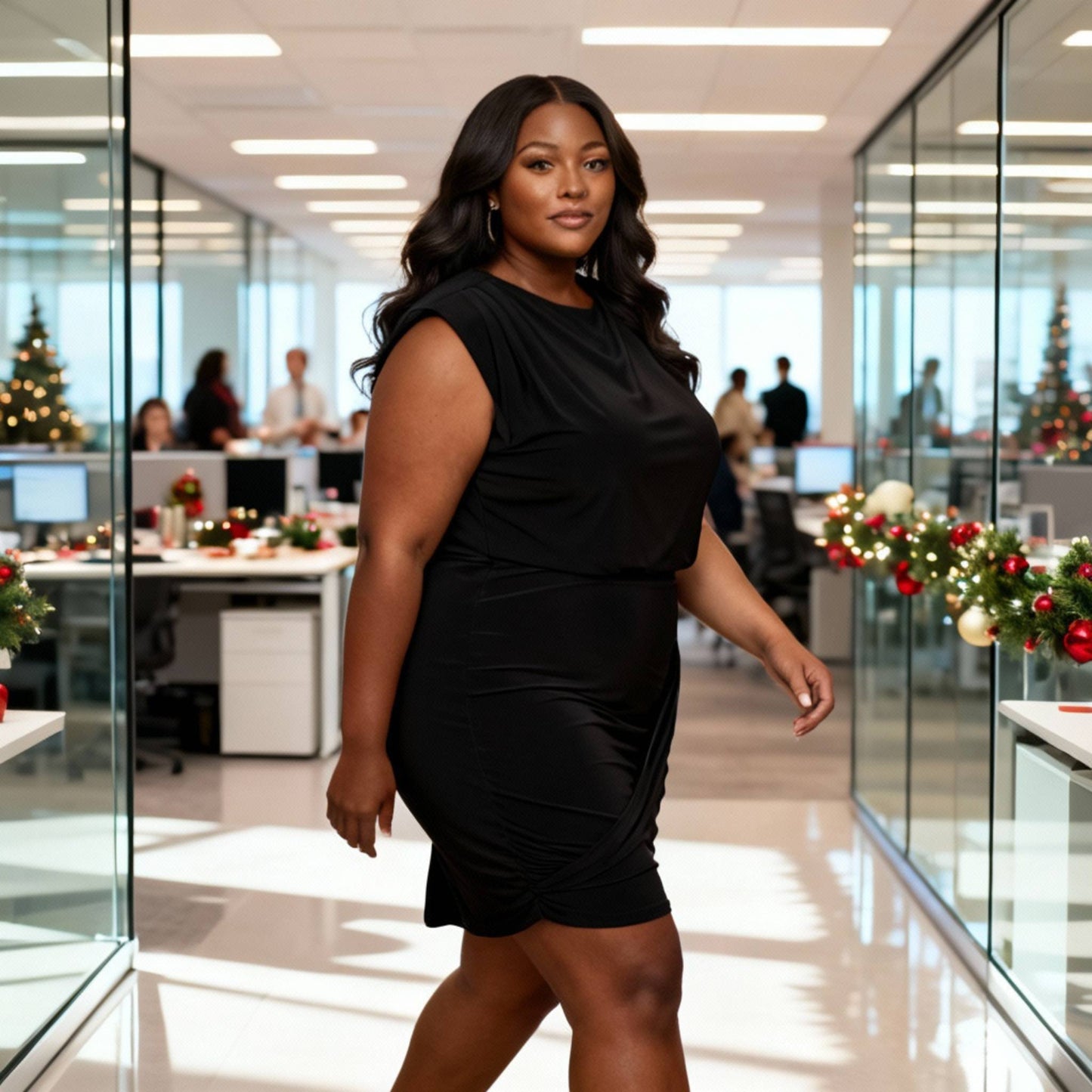 Shirring Detailed Mini Dress - ZumBuys