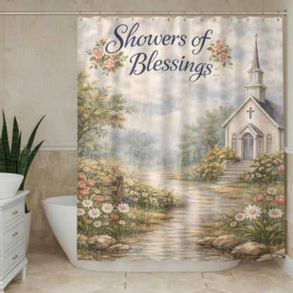 Showers of Blessings Shower Curtain - ZumBuys