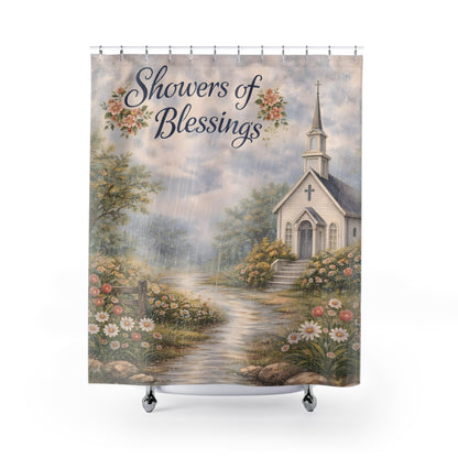 Showers of Blessings Shower Curtain - ZumBuys