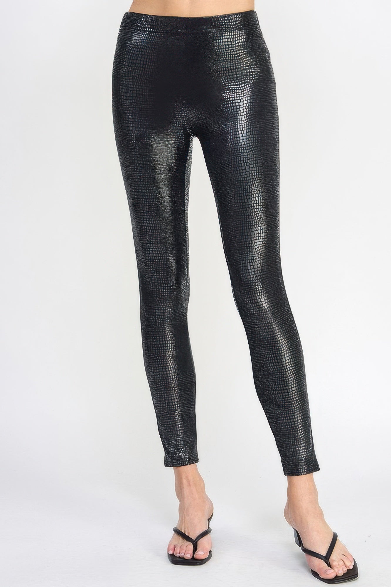 Snake skin print leggings - ZumBuys