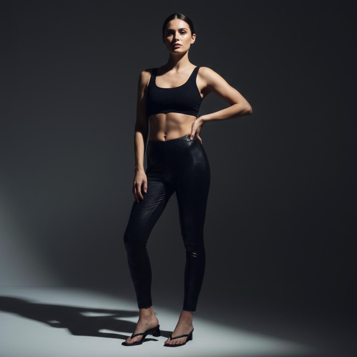 Snake skin print leggings - ZumBuys