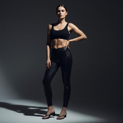 Snake skin print leggings - ZumBuys