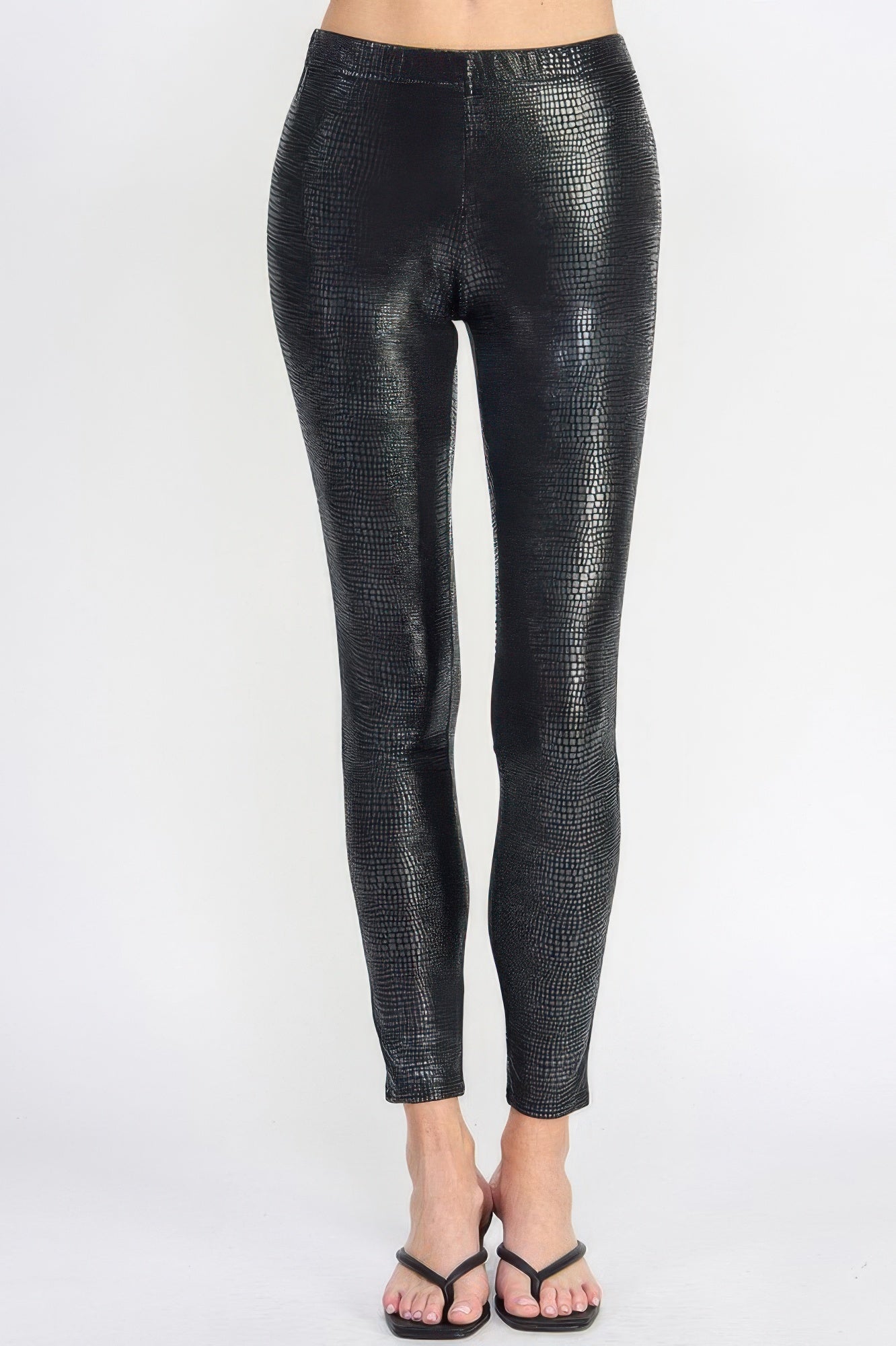 Snake skin print leggings - ZumBuys