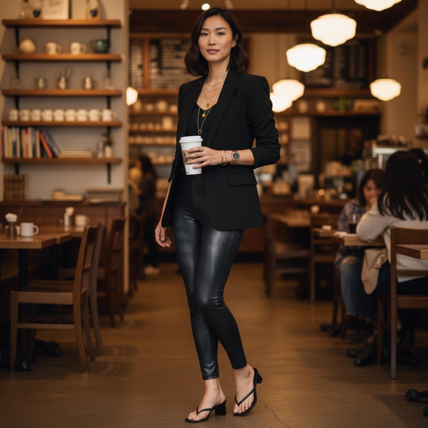 Snake skin print leggings - ZumBuys