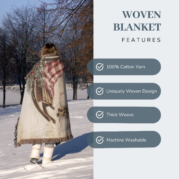 Snowy Times Together Woven Blankets - ZumBuys