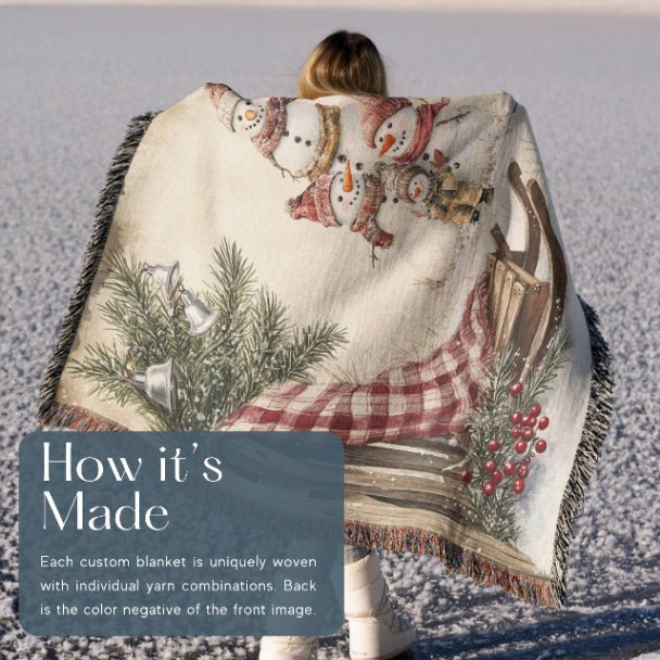 Snowy Times Together Woven Blankets - ZumBuys