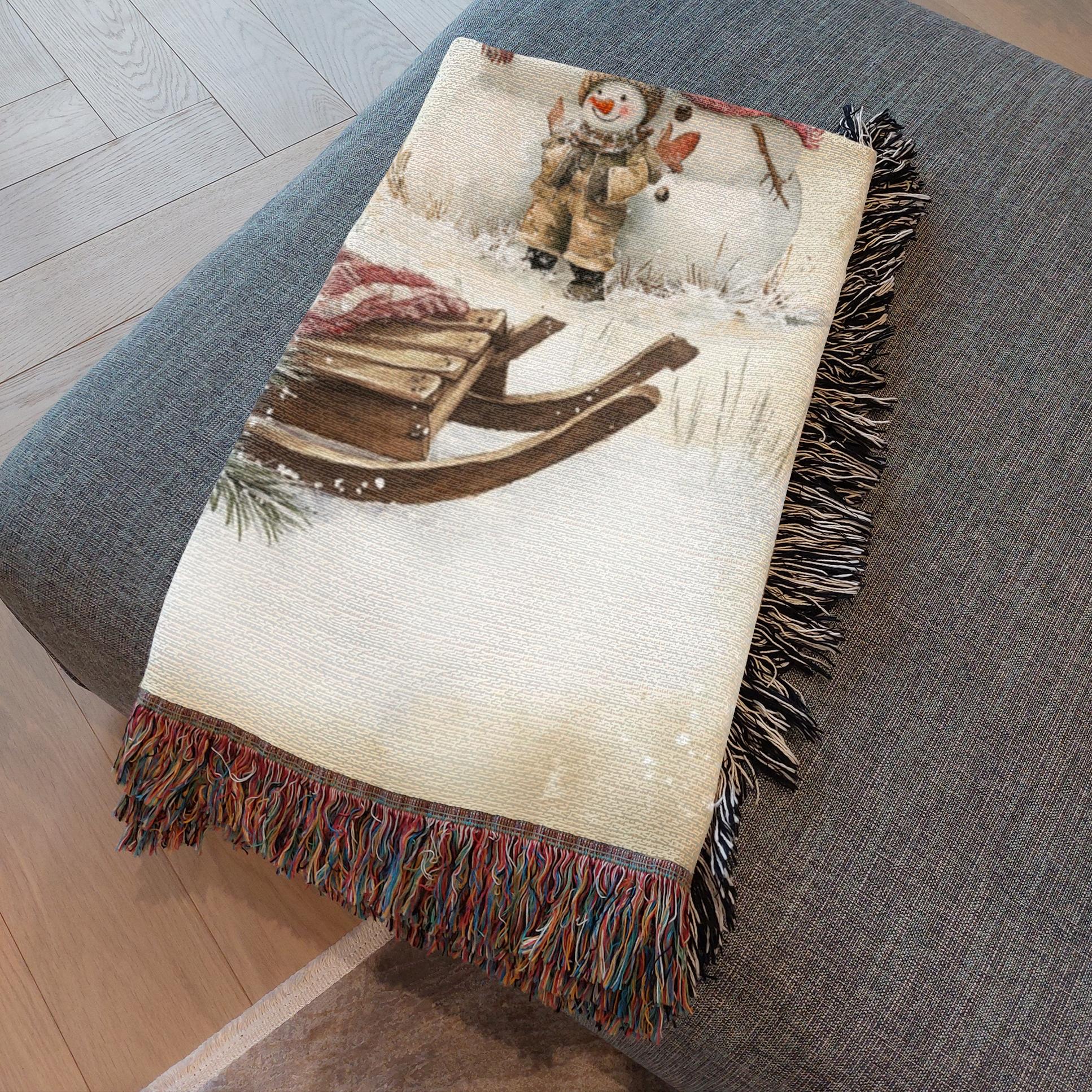 Snowy Times Together Woven Blankets - ZumBuys