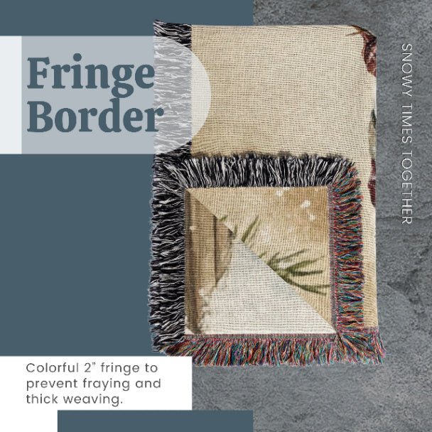 Snowy Times Together Woven Blankets - ZumBuys