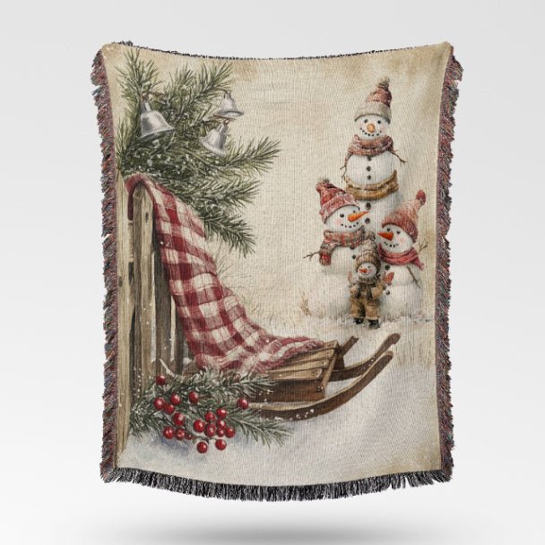 Snowy Times Together Woven Blankets - ZumBuys