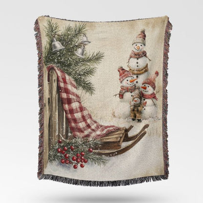 Snowy Times Together Woven Blankets - ZumBuys